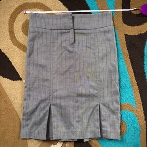Wet Seal Gray Pinstripe Pencil Skirt